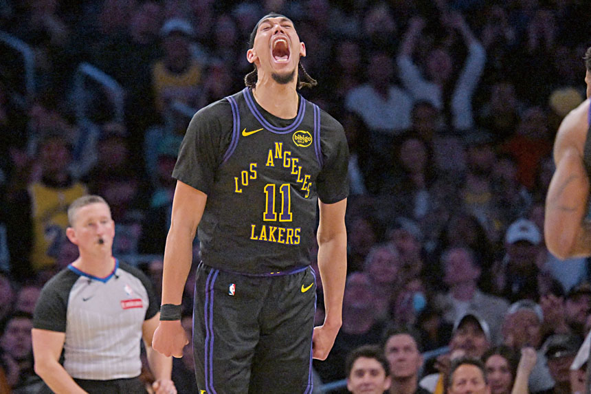 海耶斯是湖人重要的替補球員。美聯社