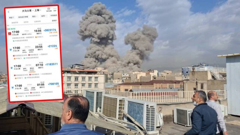 中東局勢緊張 大馬士革飛上海機票價格異常飆升