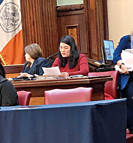 莊文怡27日出席市議會聽證會。 莊文怡辦公室提供