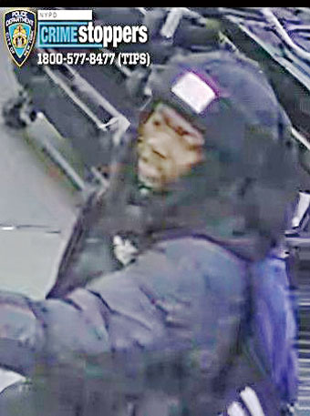 圖為涉案男嫌。 圖源：NYPD