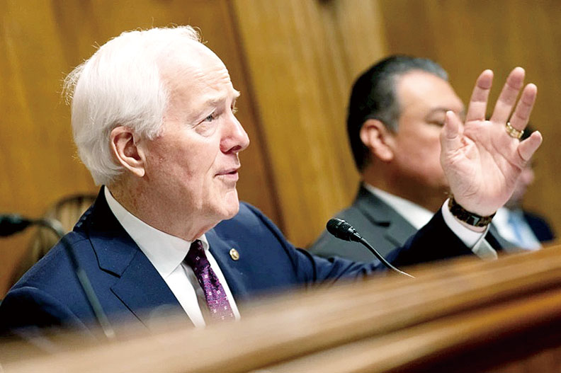 現任共和黨籍參議員考恩（John Cornyn）面臨挑戰。美聯社