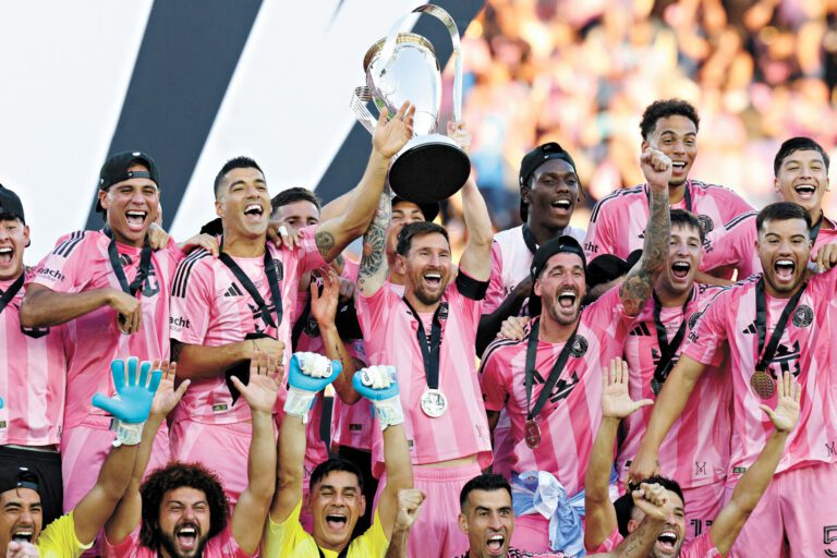 美斯加盟邁阿密，多次率隊贏得冠軍獎盃。資料圖片