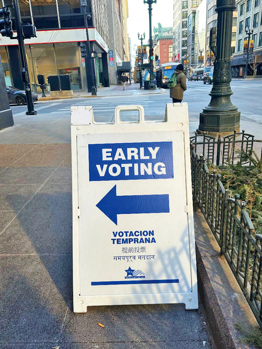 芝市52個選區的提前投票從3月2日至16日全面開放。    梁敏育攝