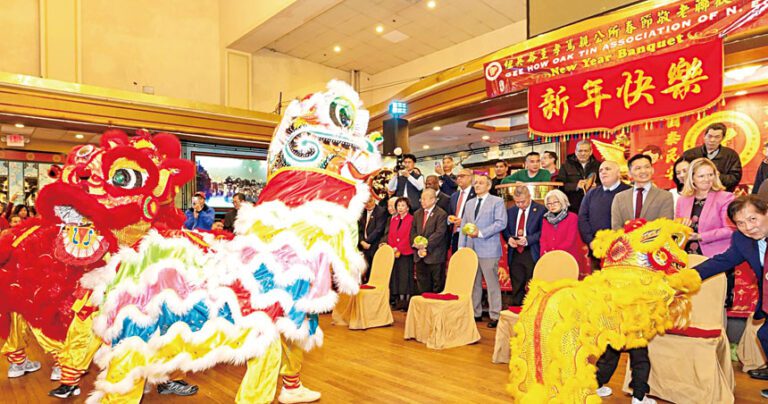 精彩的舞獅表演。 市府提供