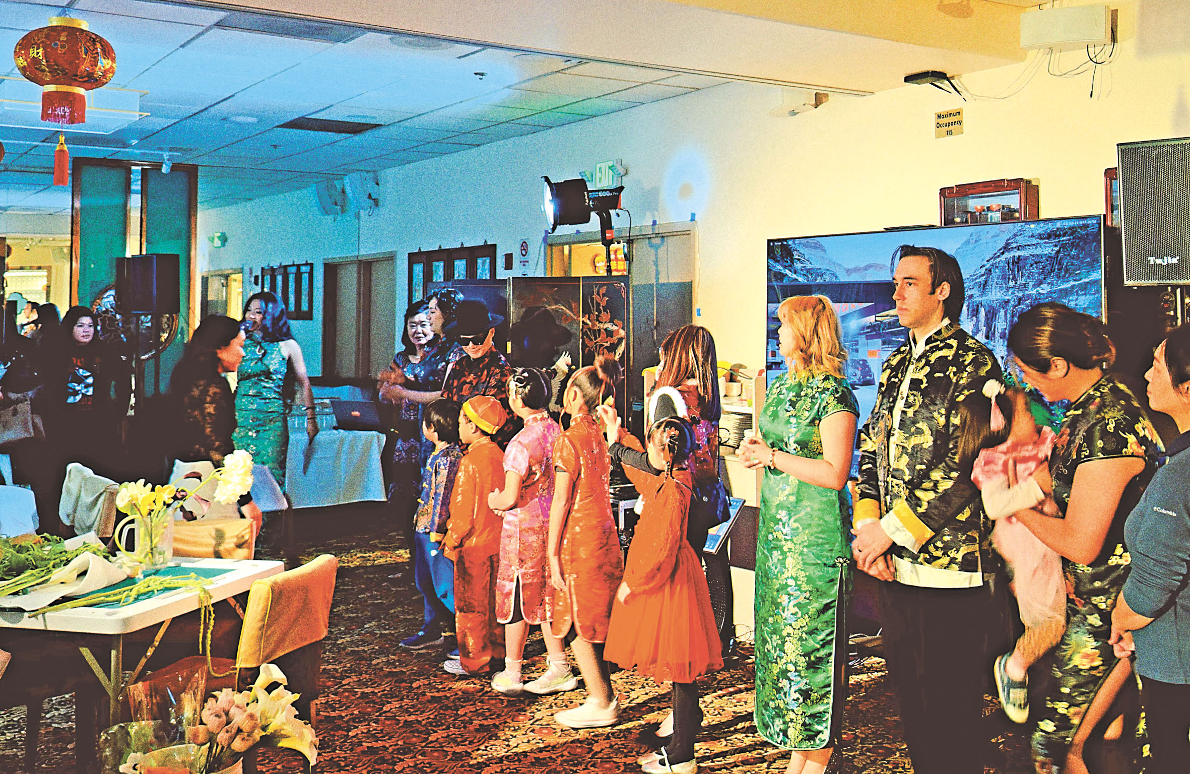 「麻將.中國風時尚秀」的現場。梁晉銘提供