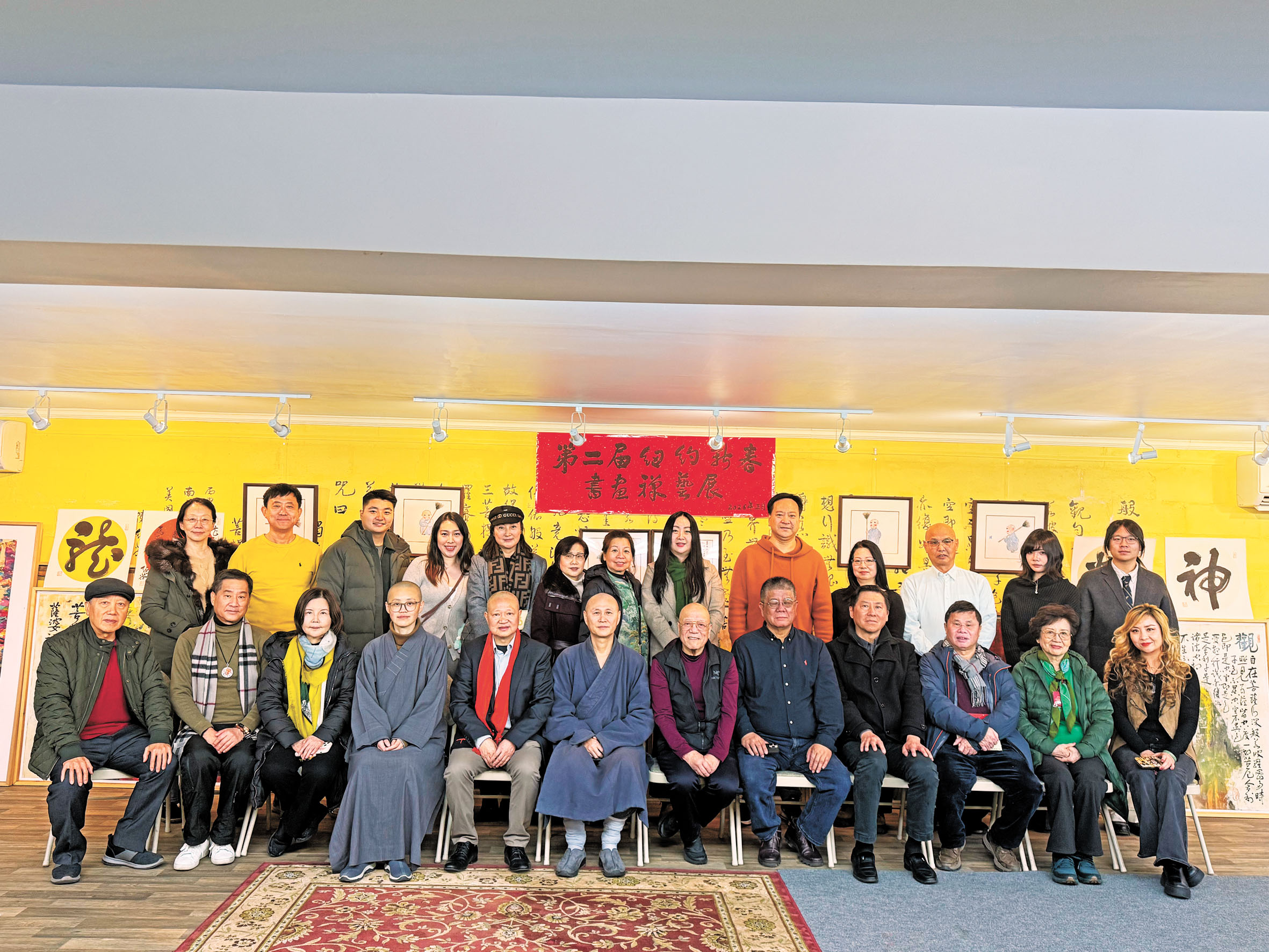 第二屆紐約新春書畫禪藝展皇后區舉行。