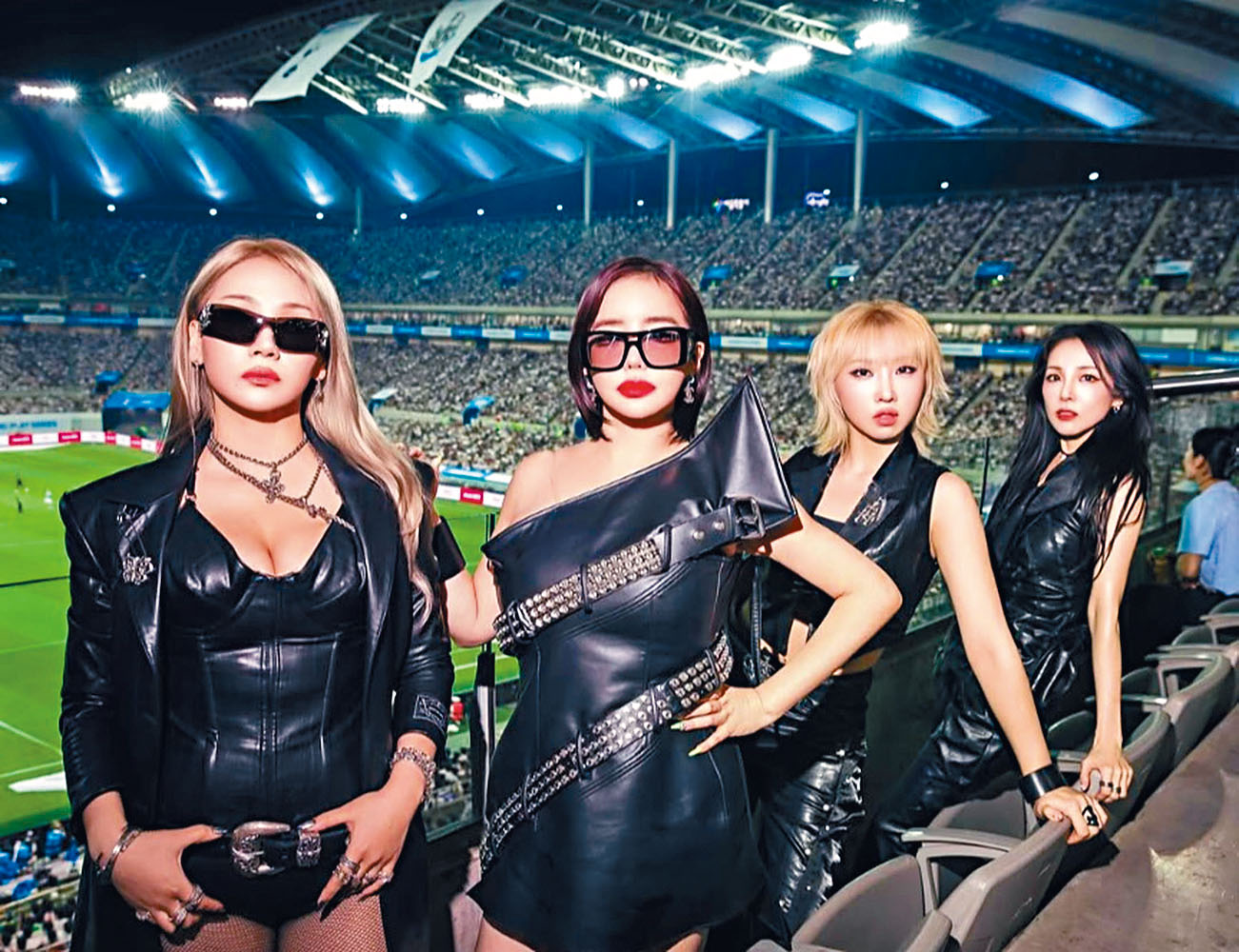 去年2NE1重組,朴春與CL(左一)、Dara(右一)並肩作戰,豈料昨日朴春卻指二人誣衊她。