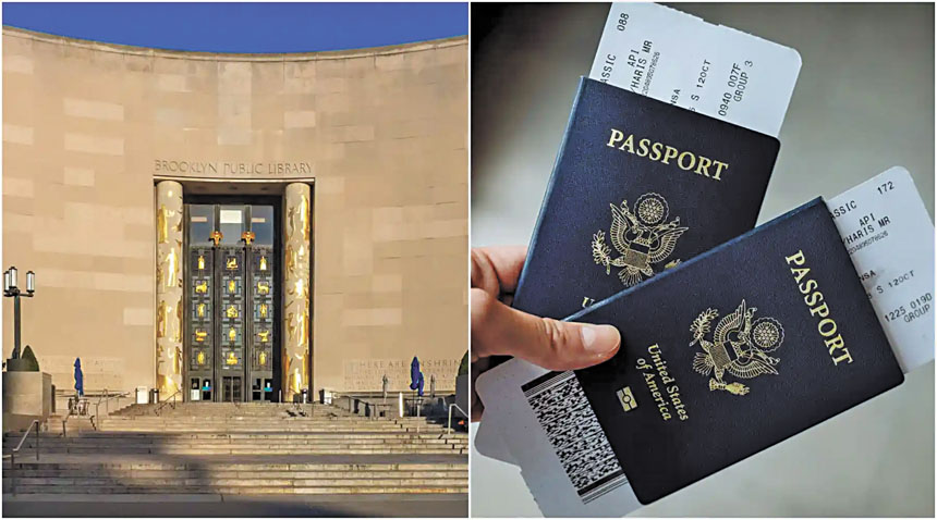 布碌崙公共圖書館從即日起停止了護照申請。