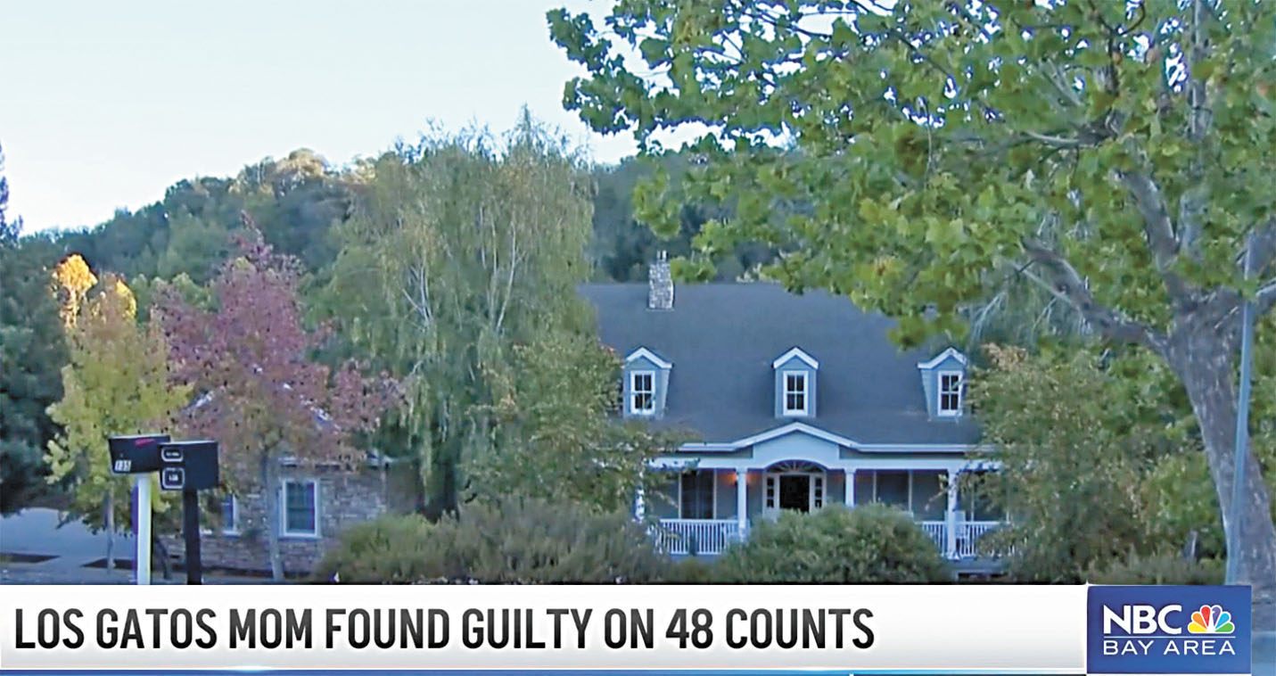 奧康奈被控在南灣洛斯蓋多斯家中替高中兒子舉辦性愛派對。NBC電視畫面