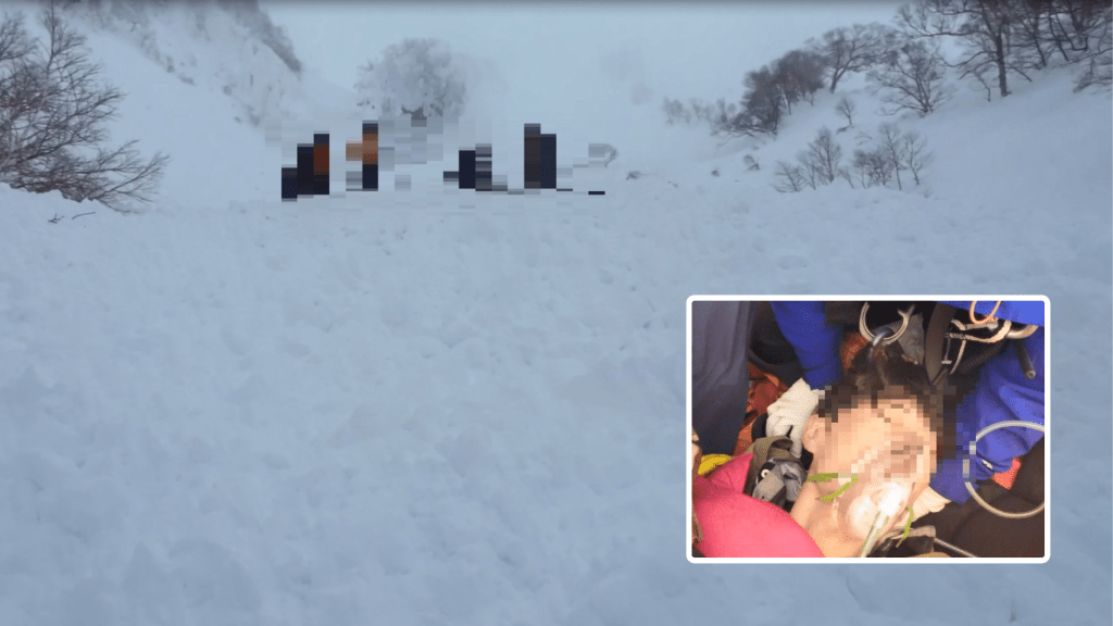 北海道登山意外 台灣15人登山團遇雪崩 一人遭掩埋送院