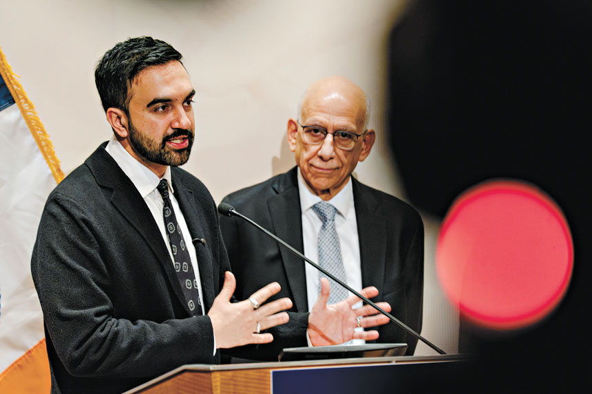 富萊漢（右）表示，目前與奧本尼的協商進展順利。 Shuran Huang /紐約時報