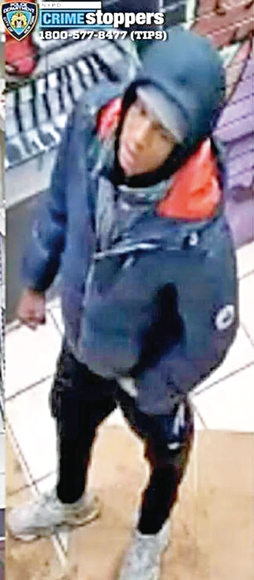 警方發布嫌疑人圖像。