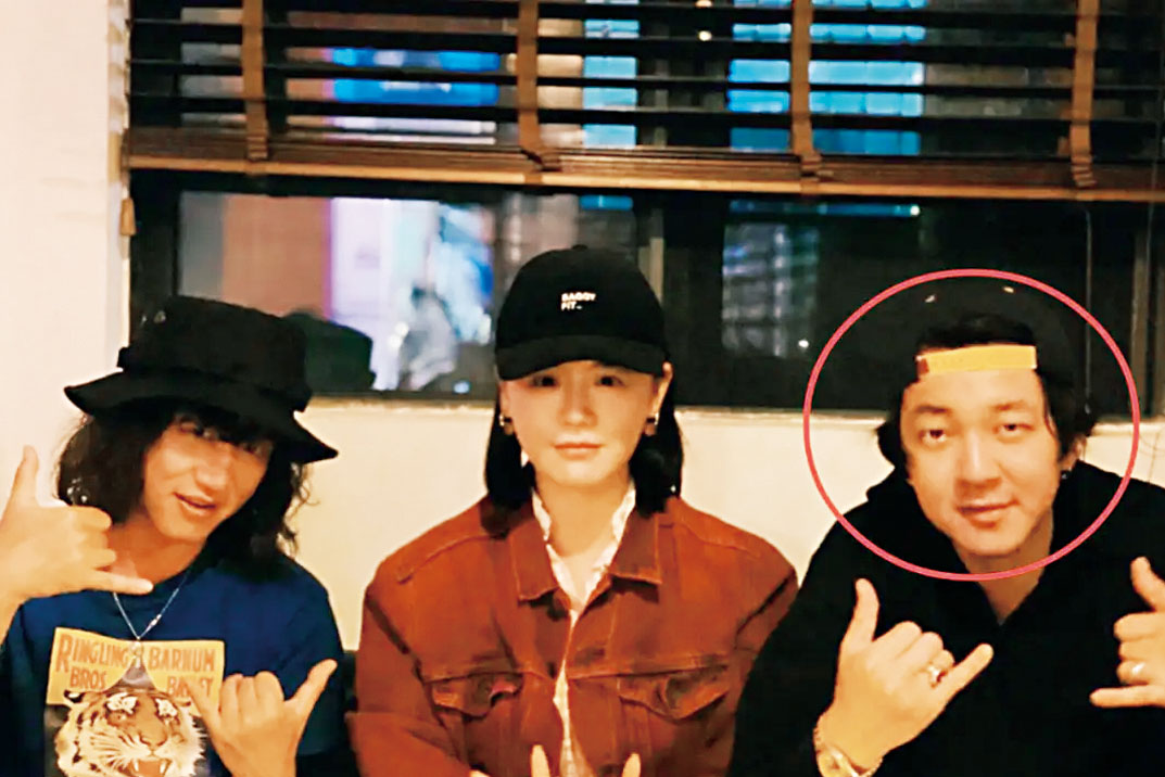 馬思純（中）與前任張曼樂（右）。網上圖片