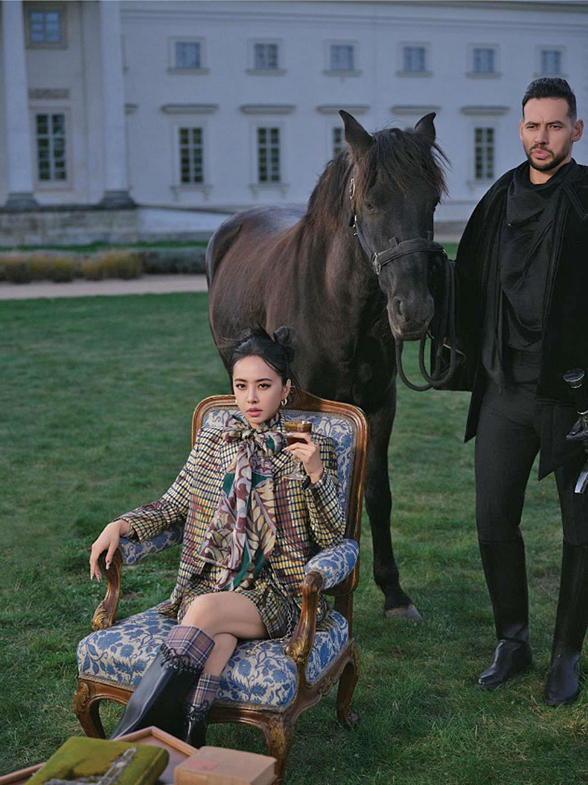 蔡依林與駿馬一同入鏡拍攝MV。網上圖片