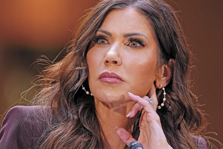 前聯邦國土安全部長諾姆（Kristi Noem）。美聯社