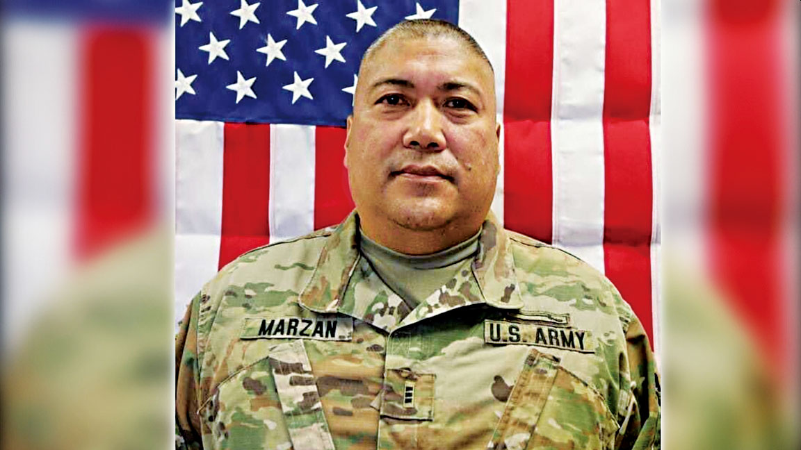 54歲三級准尉馬贊（Robert M. Marzan）。美國陸軍