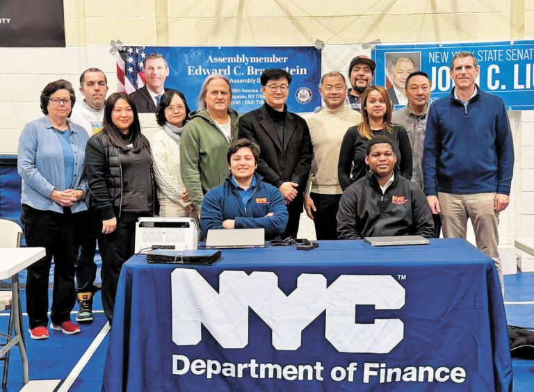 劉醇逸，布恩斯坦在貝賽舉辦房產稅與租金減免諮詢會。