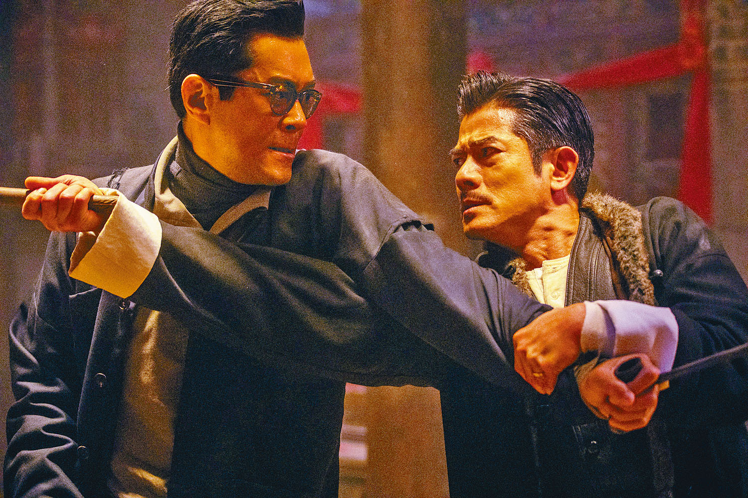 郭富城（右）已預告自己在城寨新作中將有大量打戲。