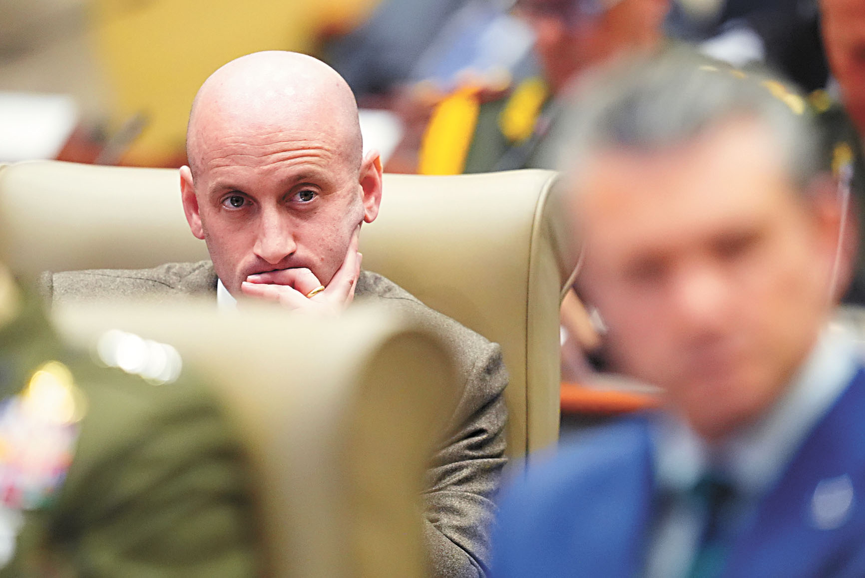 白宮高級顧問米勒。美聯社資料圖片