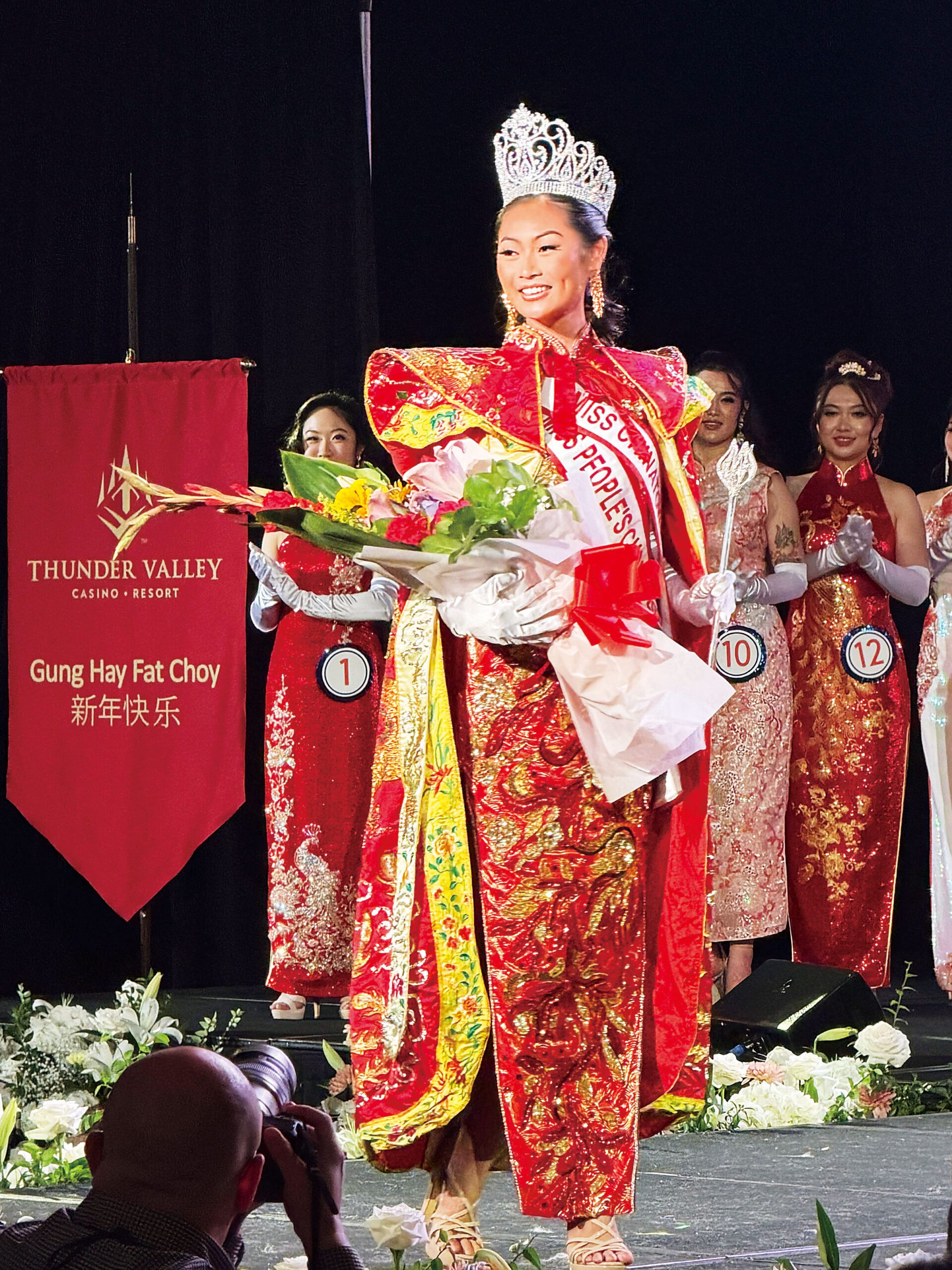 祖籍廣東新會的夏威夷佳麗梁斐（Janelle Liang）榮膺2026年全美華埠小姐女皇。記者蘇婕雅攝