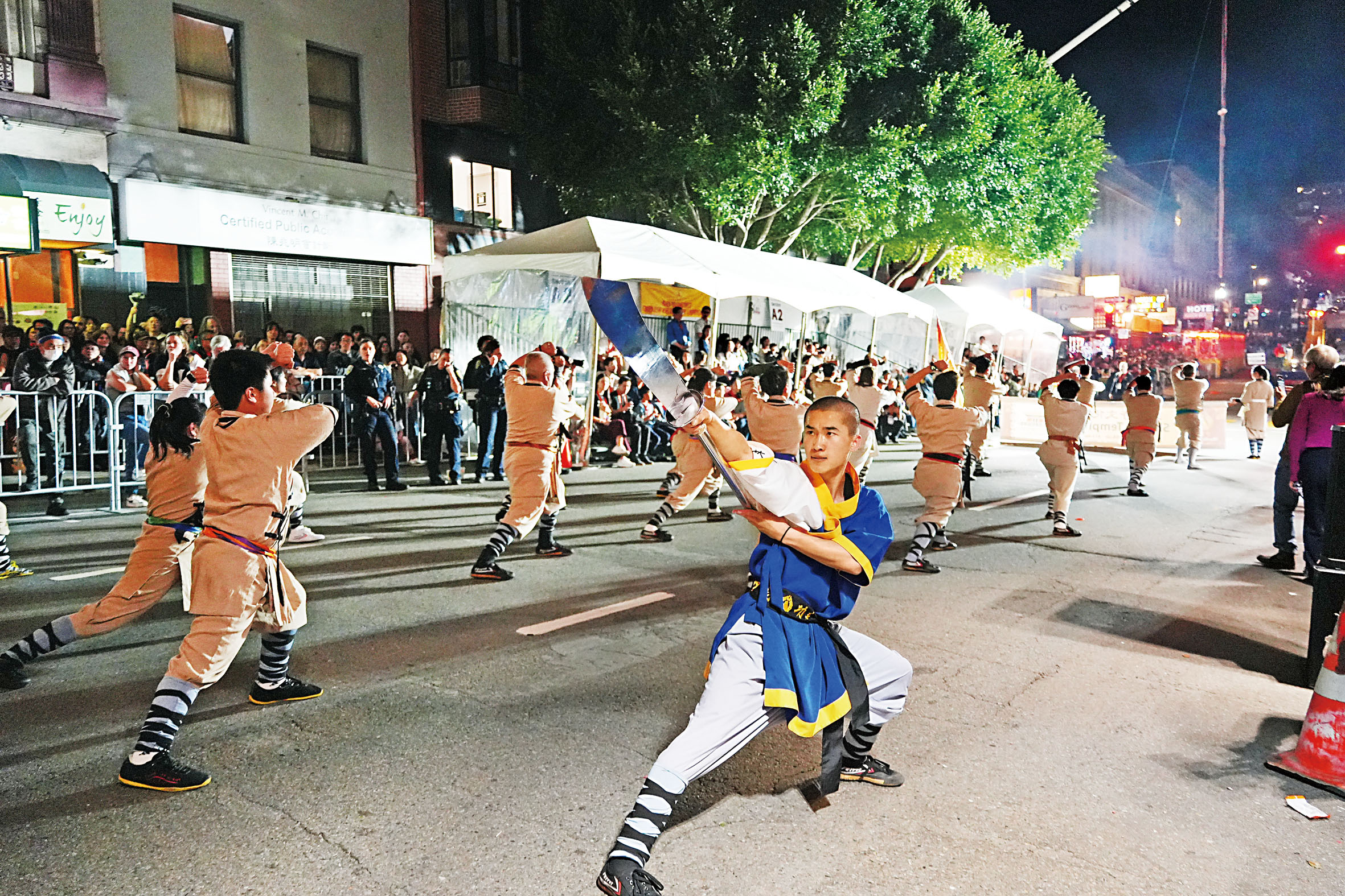 少林武術。記者黃偉江攝