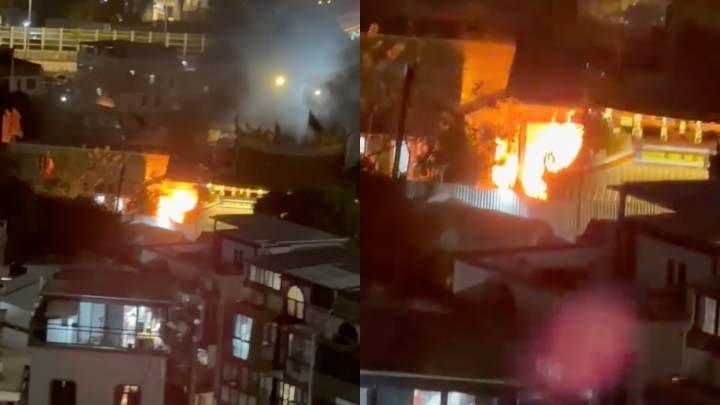 屯門鳳山寺火警 疑衣紙起火傳爆炸聲 無人受傷