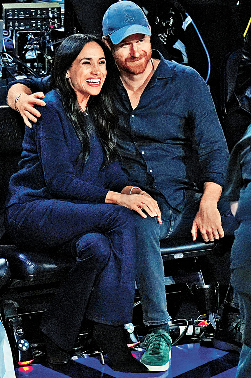 梅根與哈里跟Netflix的合作已結束或停滯不前。資料圖片