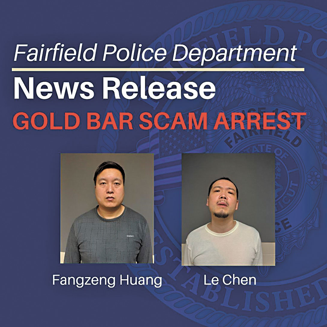 警方發布嫌疑人圖像。圖片來源：康州費爾菲警方社交媒體X賬戶