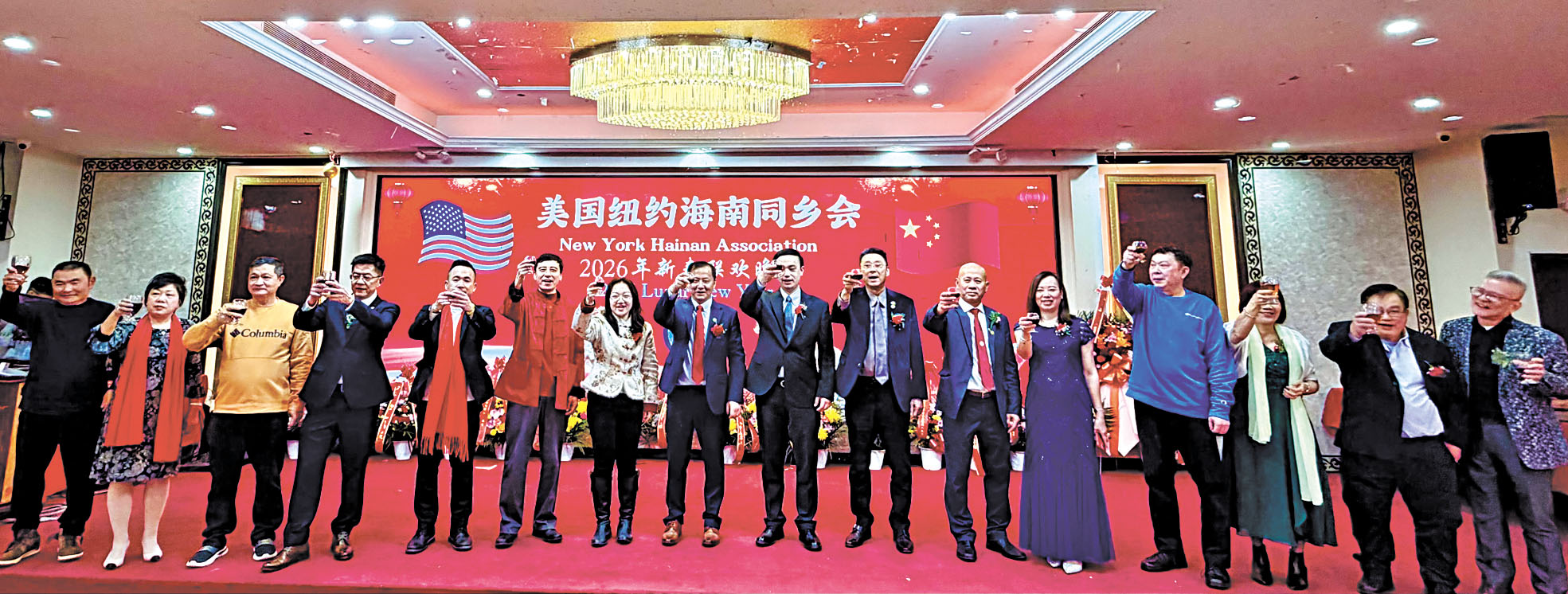 部分出席7日活動嘉賓合影。 張之銘攝