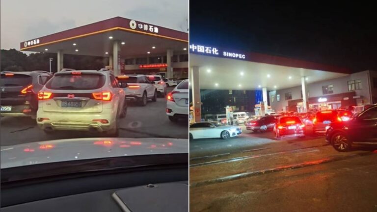 內地油價將迎年內最大漲幅 多地加油站現排隊加油潮