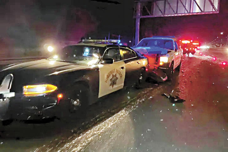 圖為事發現場101號公路。CHP