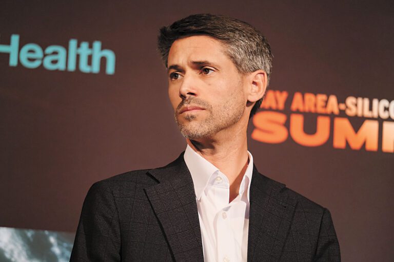 聖荷西市長馬漢發表預算報告。本報資料圖