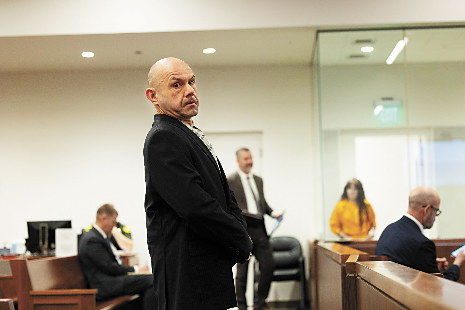 撞死幼兒的肇事司機林納多斯早前在普萊塞縣高等法院出庭。 Miguel Gutierrez Jr./CalMatters/美聯社