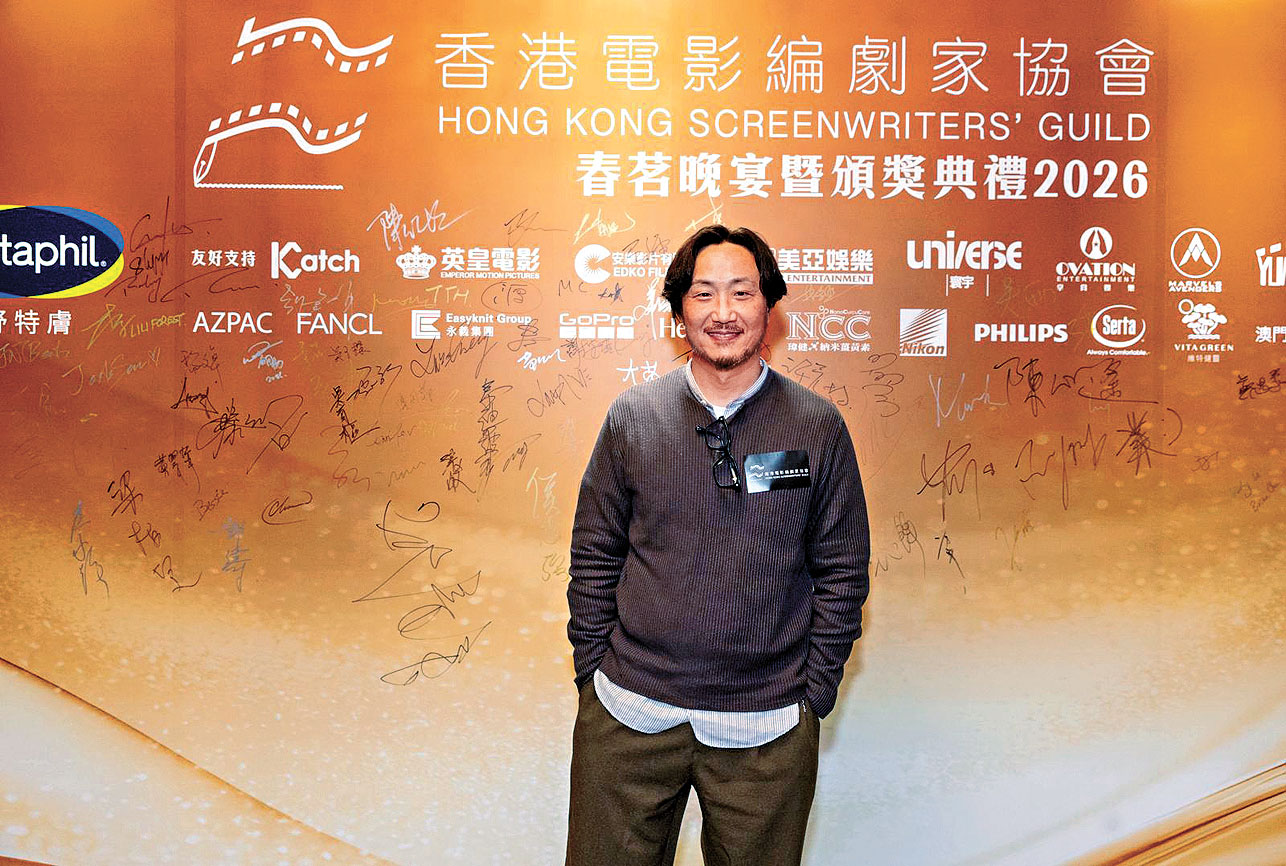 ■鄭中基在傳媒離場後才現身。