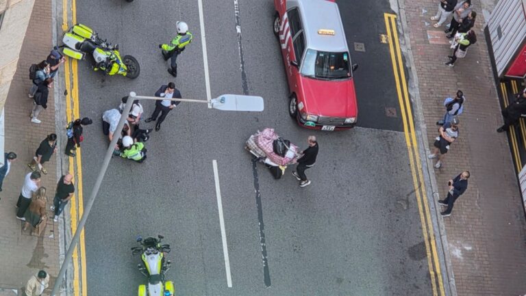 跑馬地交通意外 警用電單車與5歲男童碰撞 二人送院