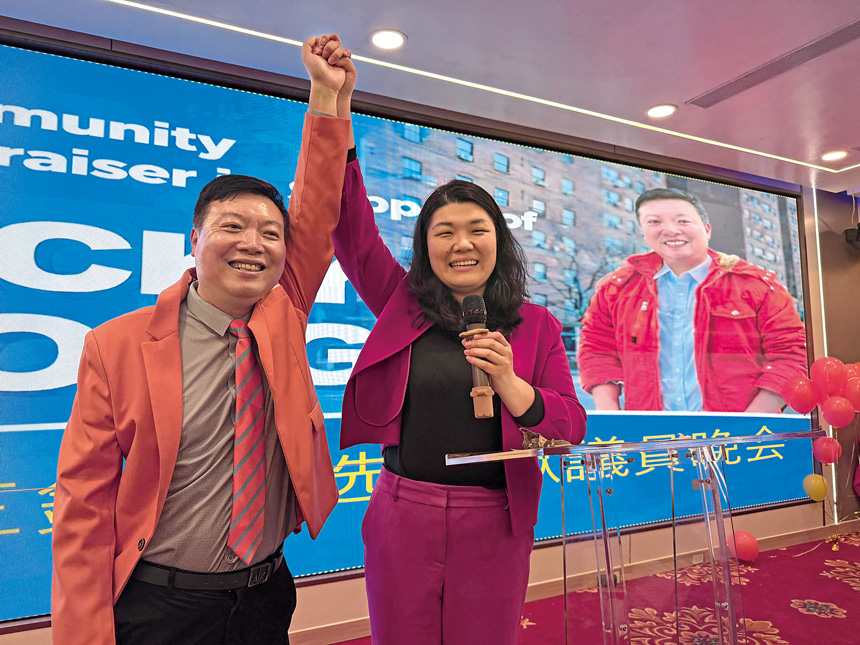 市議員莊文怡全力支持王鏑參選。