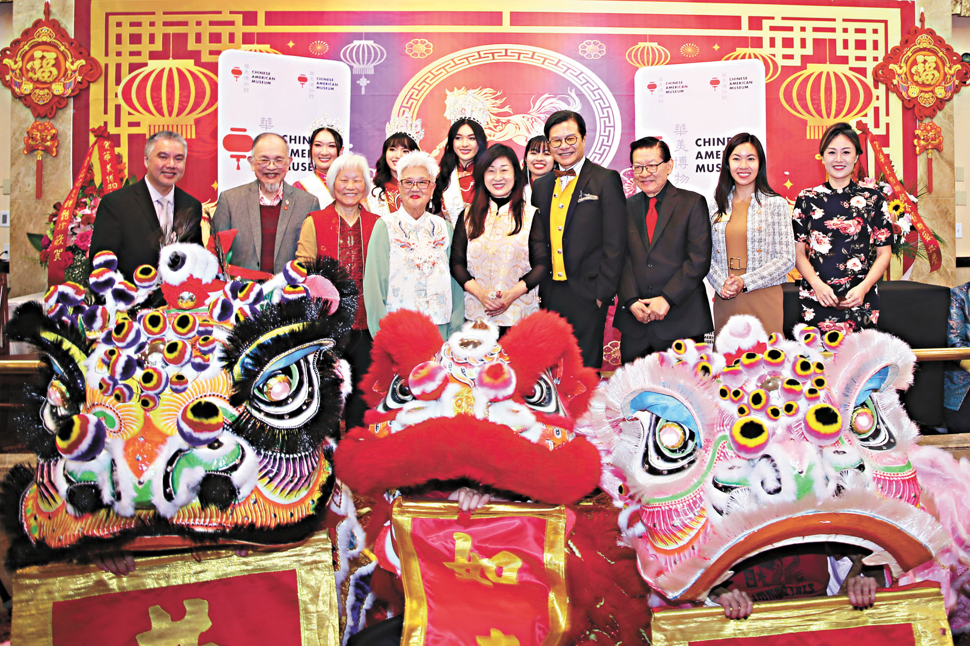 華美博物館元宵節「新春慶會」喜氣洋洋。博物館提供