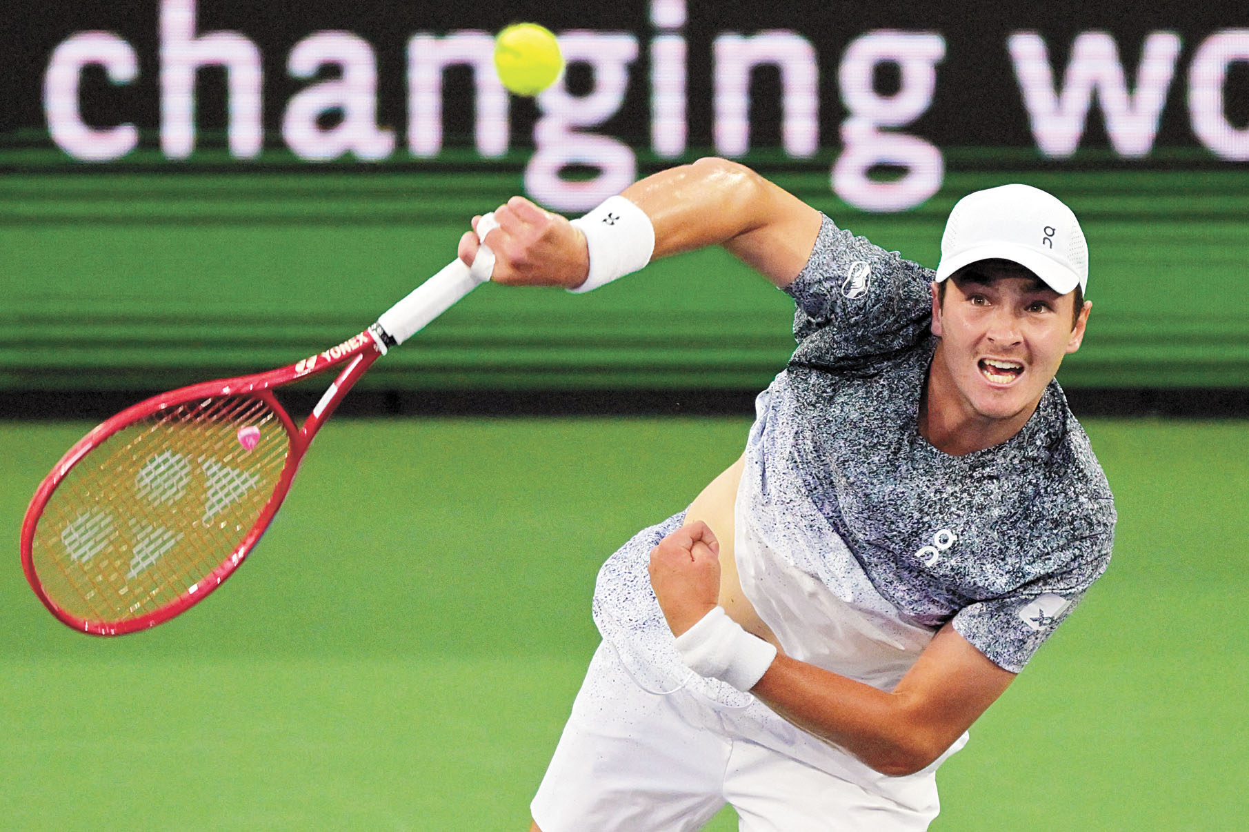 辛納僅漸入佳境，第14次躋身大師賽四強。路透社