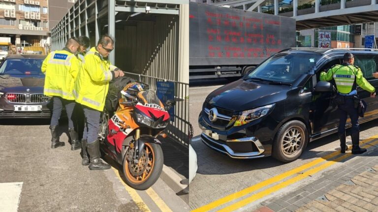 東九龍警方黃大仙打擊停牌駕駛 出動隱形戰車拘兩司機