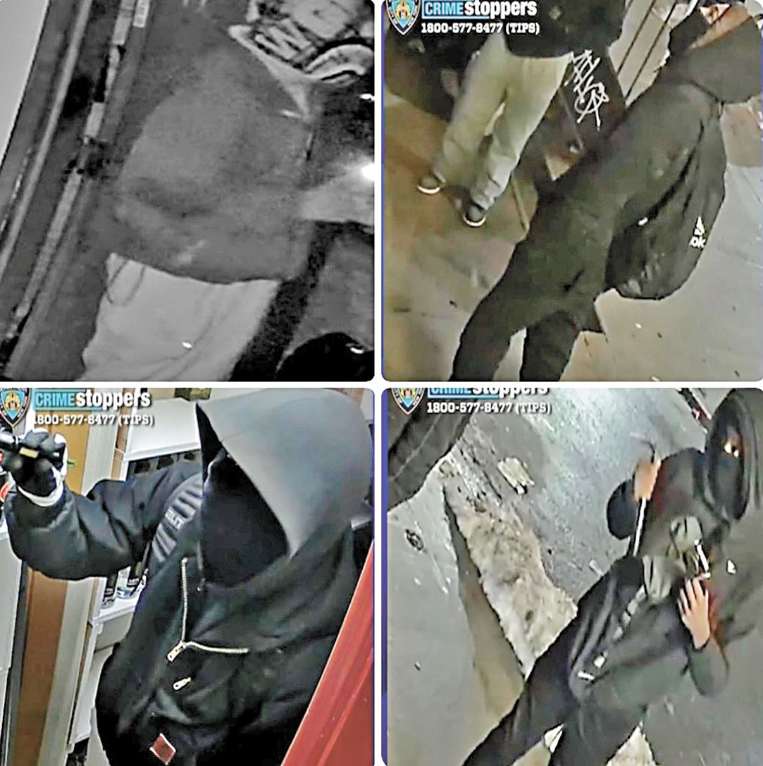 遭警通緝的4名嫌犯。