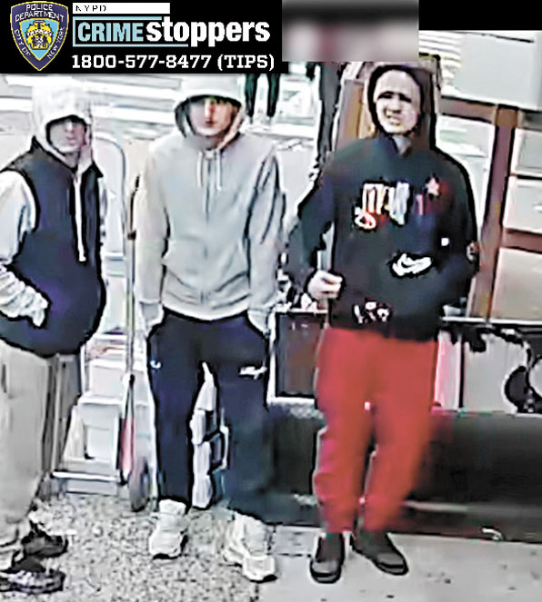 遭警通的3名嫌犯。