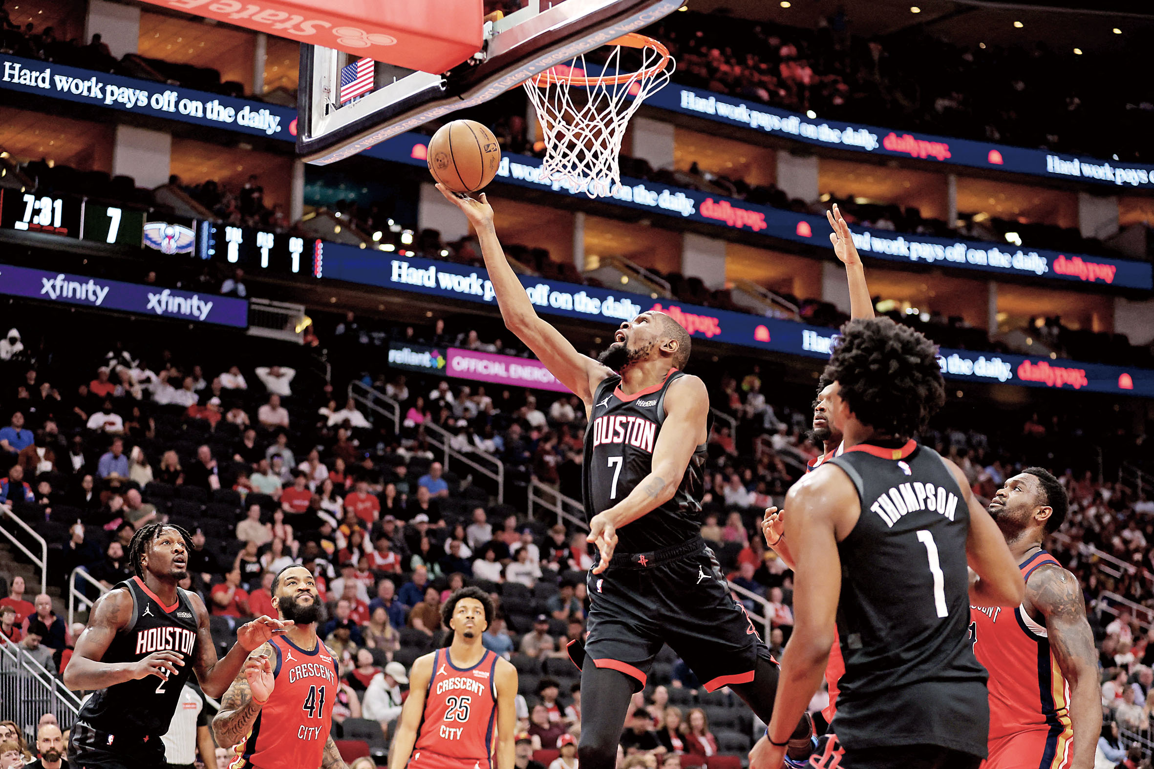 杜蘭特切入內線上籃。路透社