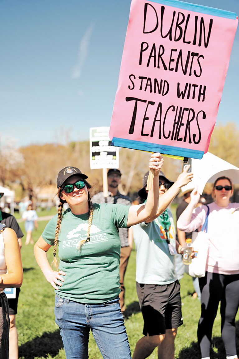 東灣都柏林（Dublin）聯合校區教師罷工。資料圖片/加州教師協會