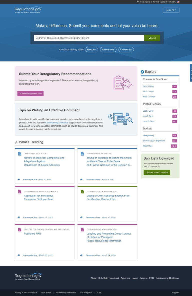 聯邦目前正就該規則徵求公眾意見，民眾可在4月21日截止日期前向提交評論，表達支持或反對立場。