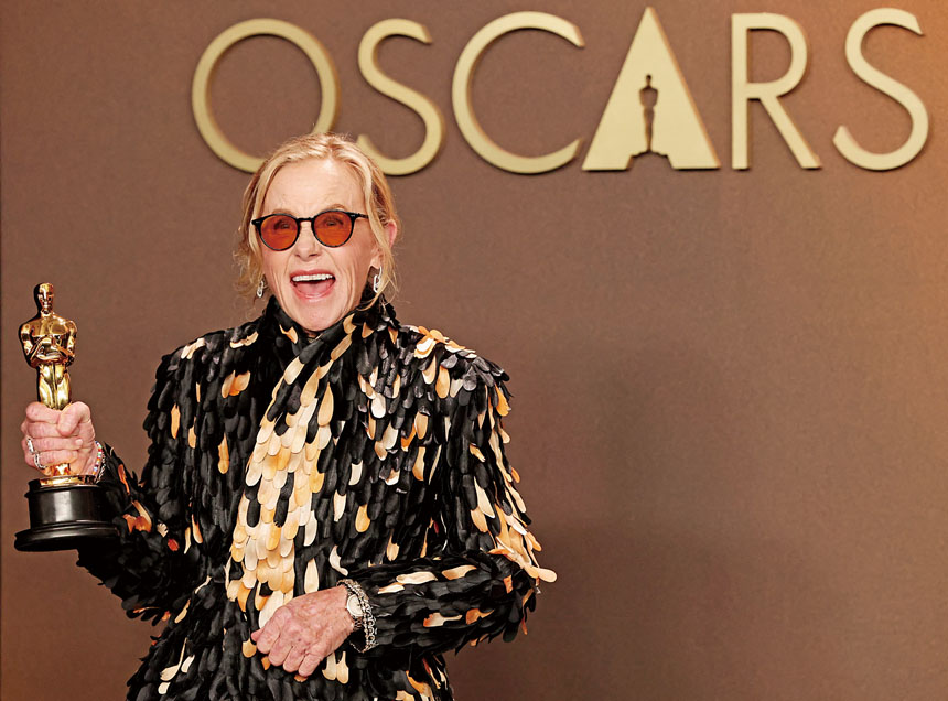 艾美麥迪根憑《凶器》奪得最佳女配角。路透社