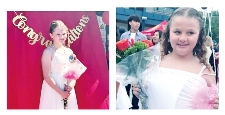 左圖為12歲的艾瑪基南，右圖為11歲阿比基南。GoFundMe