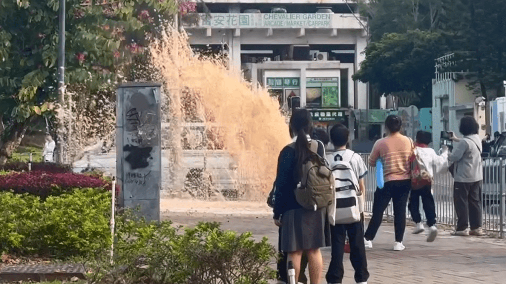 馬鞍山鹹水管爆裂 大水坑村及富安花園沖廁水供應受影響