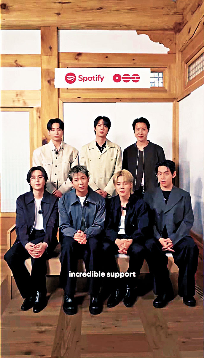 ■本月23日，BTS會到紐約，與1,000名ARMY一齊聽新專輯。