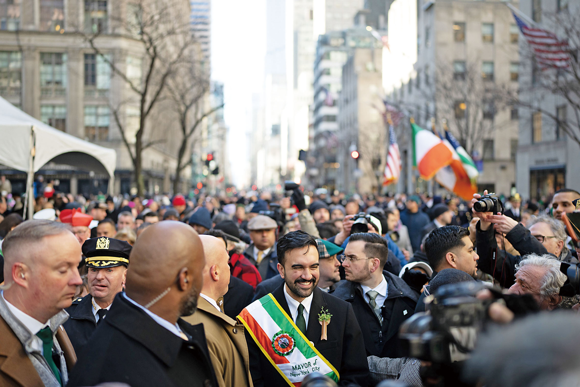 馬姆達尼出席聖派翠克日遊行。市長辦公室Flickr圖片
