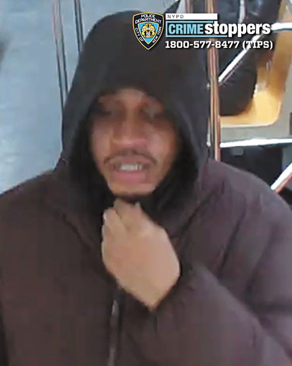 圖為涉案男嫌。 NYPD